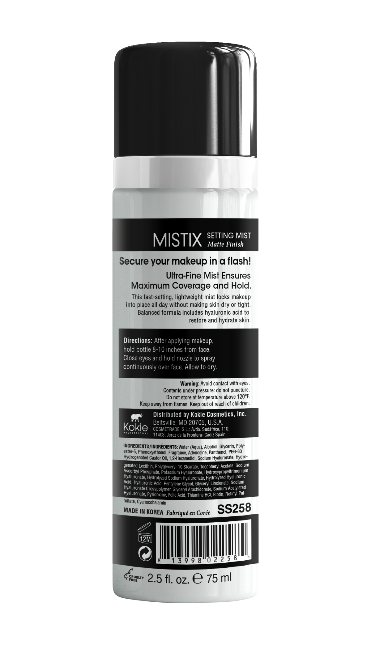 MISTIX SETTING SPRAY – Kokie Cosmetics MISTIX SETTING SPRAY – Kokie Cosmetics