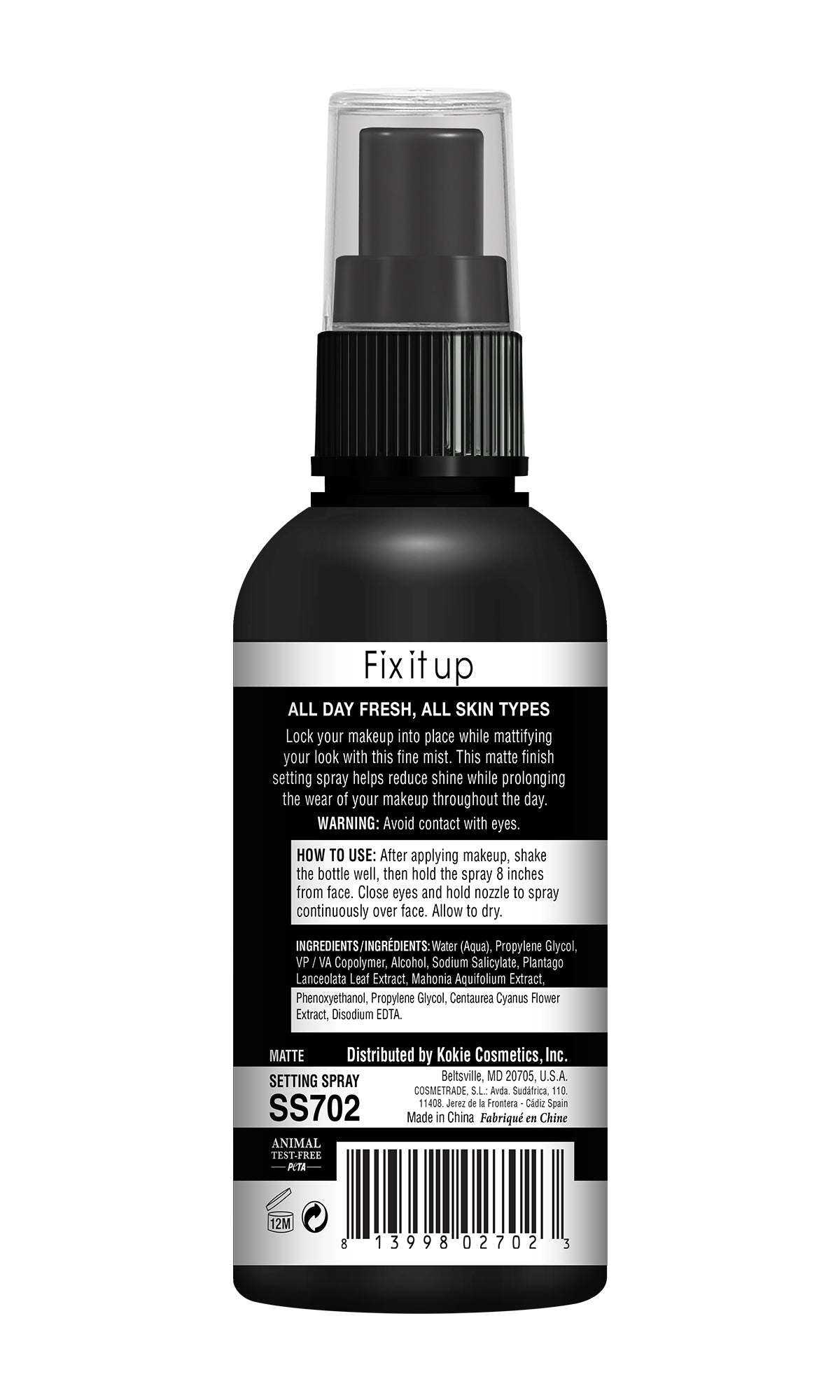 MAKE UP FOR EVER Mist & Fix Setting Spray ingredients (Explained)